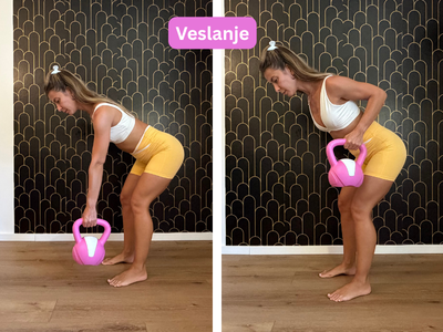Veslanje s kettlebellom – vježba za jačanje leđa