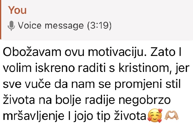 Glasovna poruka klijentice